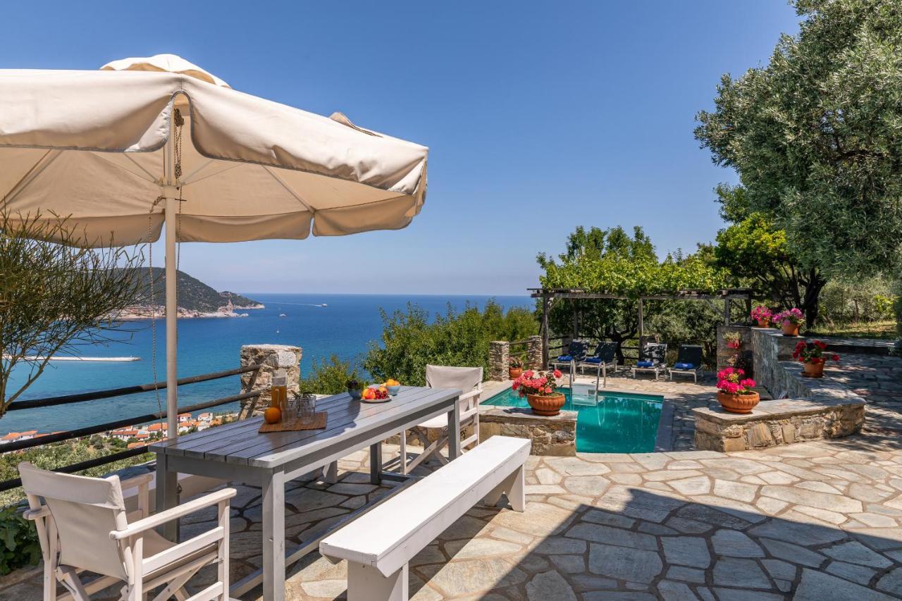 Villa Nina Skopelos- Private Pool - Magnificent Views Екстериор снимка