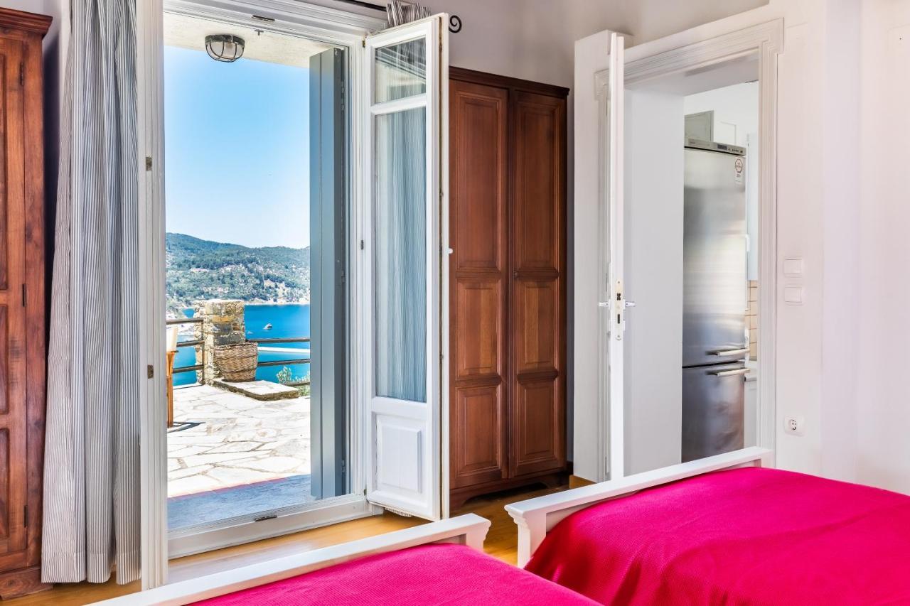 Villa Nina Skopelos- Private Pool - Magnificent Views Екстериор снимка