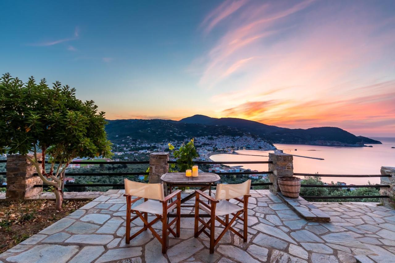 Villa Nina Skopelos- Private Pool - Magnificent Views Екстериор снимка