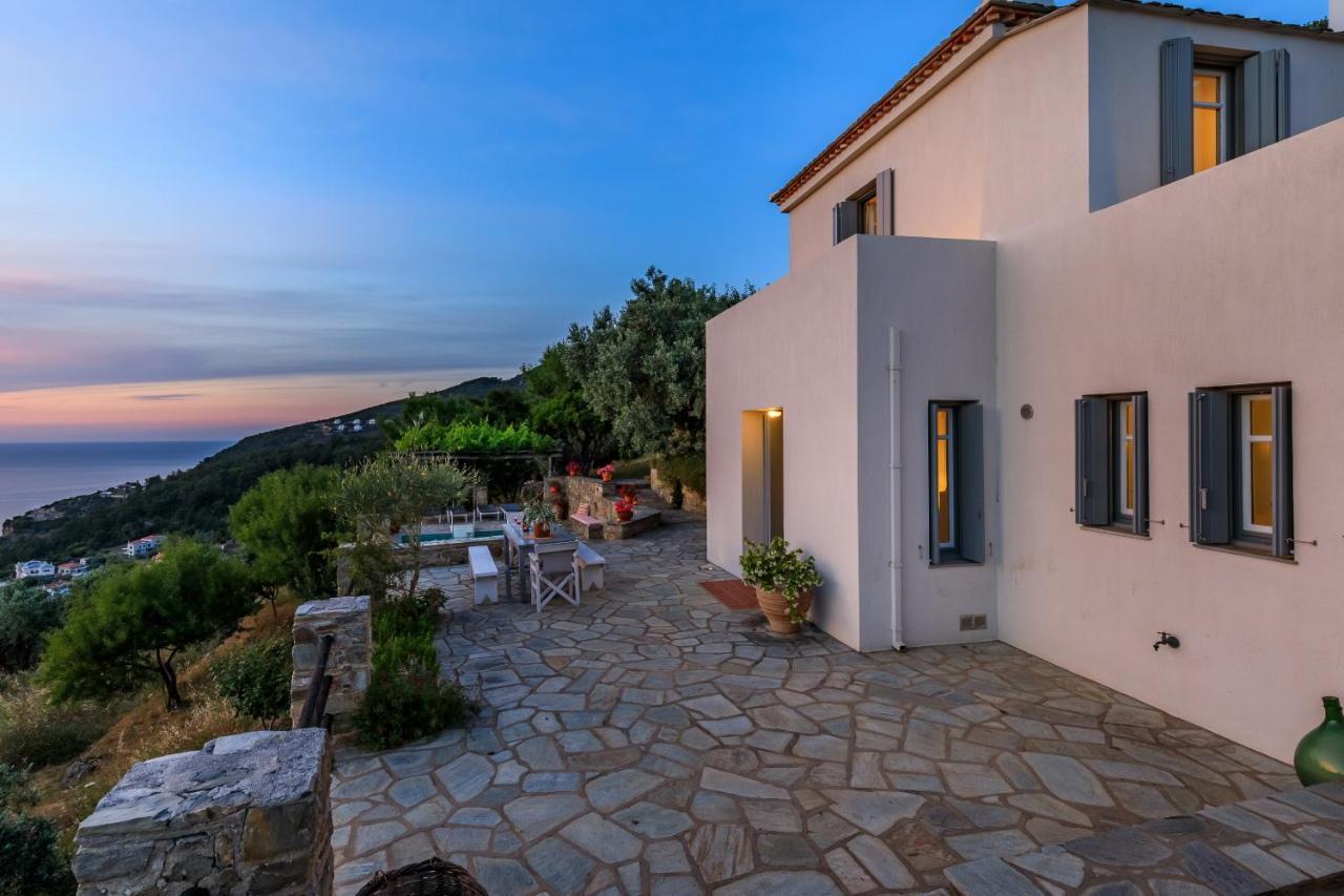 Villa Nina Skopelos- Private Pool - Magnificent Views Екстериор снимка